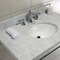 Fauceture KVPB3622M81 36" Console Sink with Brass Legs (8-Inch, 3 Hole), Marble White/Polished Chrome KVPB3622M81 - alternate 5